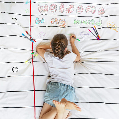 Doodle Duvet, Single - Le Petit Marché Home Furniture