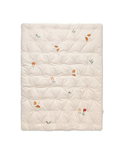 Embroidered Play Mattress, Songbirds SOH - Le Petit Marché Home Furniture