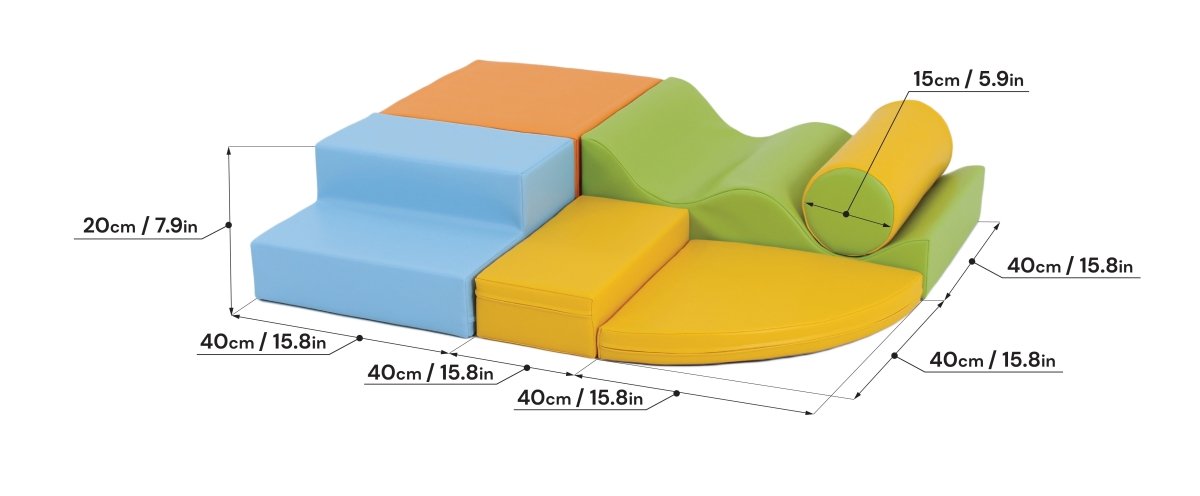 Explorer Soft Play Set, Light Multi Color (Pre - Order) - Le Petit Marché Home Furniture