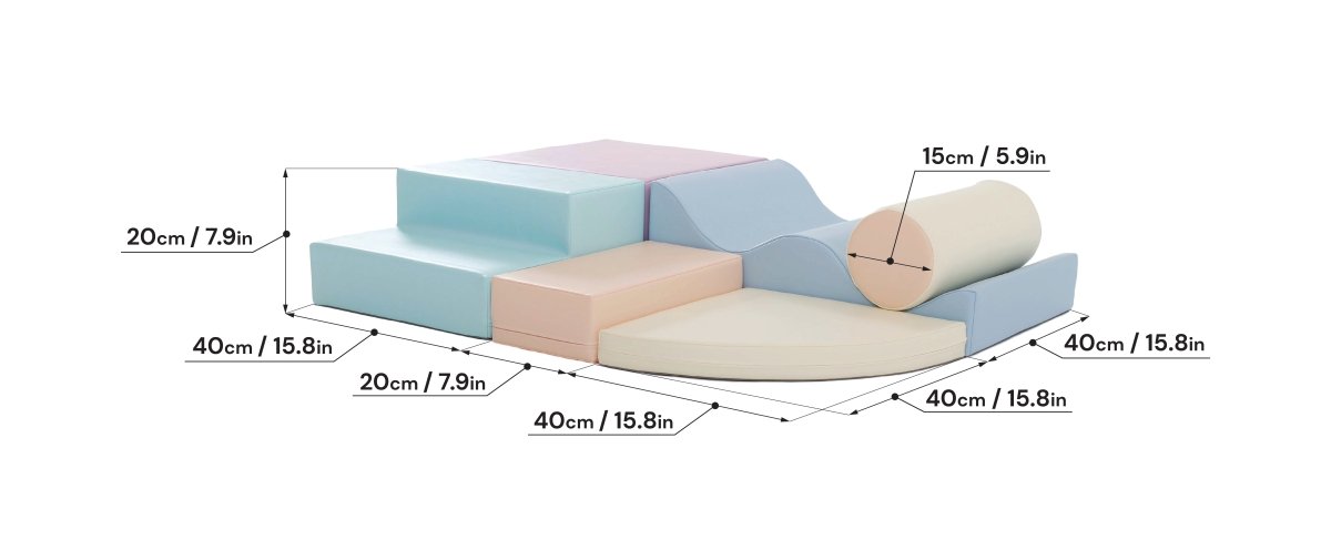 Explorer Soft Play Set, Light Pastel (Pre - Order) - Le Petit Marché Home Furniture