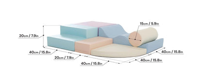 Explorer Soft Play Set, Light Pastel (Pre - Order) - Le Petit Marché Home Furniture