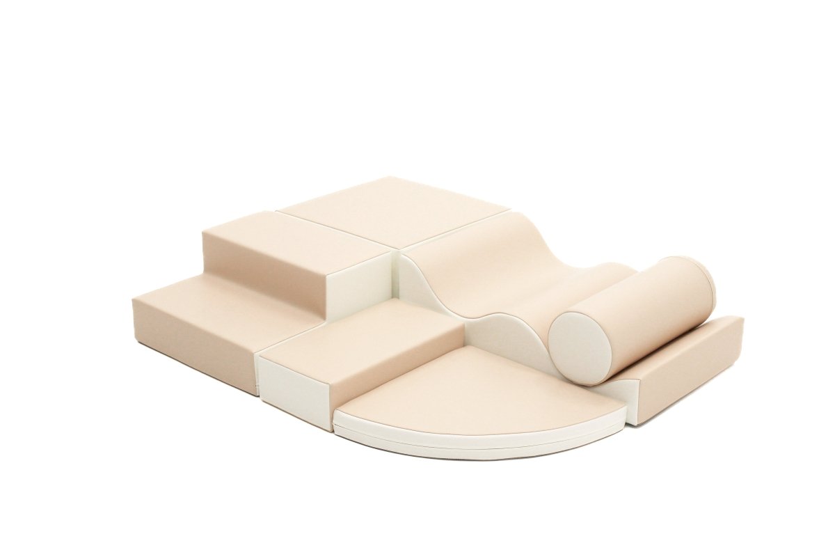 Explorer Soft Play Set, White/Beige (Pre - Order) - Le Petit Marché Home Furniture