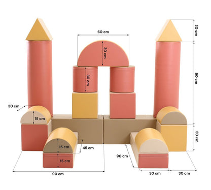 Fortress Soft Play Party Set, Pastel Pink (Pre - Order) - LPM Home