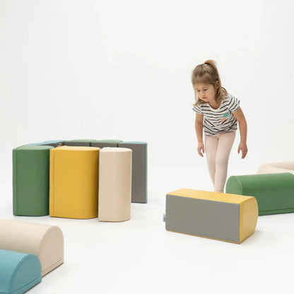 Motion 14 Multifunctional Soft Play Activity Blocks, Pastel Turquoise (Pre - Order) - Le Petit Marché Home Furniture