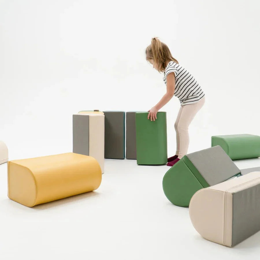 Motion 14 Multifunctional Soft Play Activity Blocks, Pastel Turquoise (Pre - Order) - Le Petit Marché Home Furniture