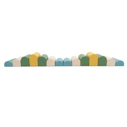 Motion 14 Multifunctional Soft Play Activity Blocks, Pastel Turquoise (Pre - Order) - Le Petit Marché Home Furniture