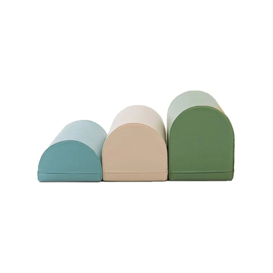 Motion 3 Multifunctional Soft Play Activity Blocks, Light Turquoise (Pre - Order) - Le Petit Marché Home Furniture