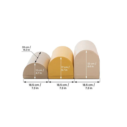 Motion 3 Multifunctional Soft Play Activity Blocks, Pastel Pink (Pre - Order) - Le Petit Marché Home Furniture