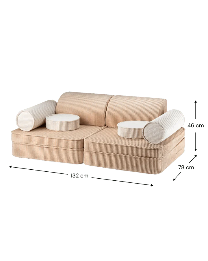 Sofa Settee, Brown Sugar - Le Petit Marché Home Furniture