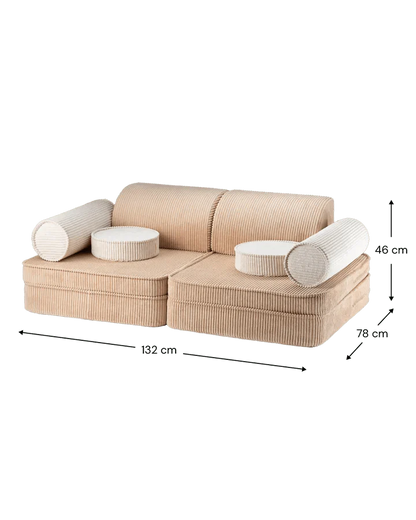 Sofa Settee, Brown Sugar - Le Petit Marché Home Furniture