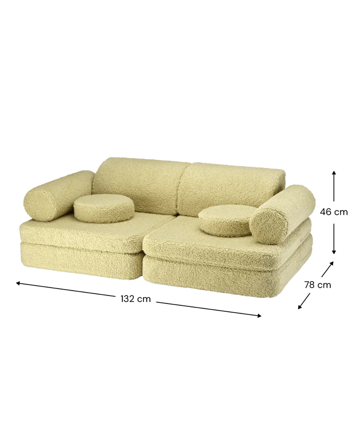 Sofa Settee, Matcha (Pre - Order) - Le Petit Marché Home Furniture