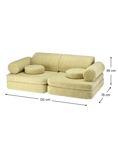 Sofa Settee, Matcha (Pre - Order) - Le Petit Marché Home Furniture
