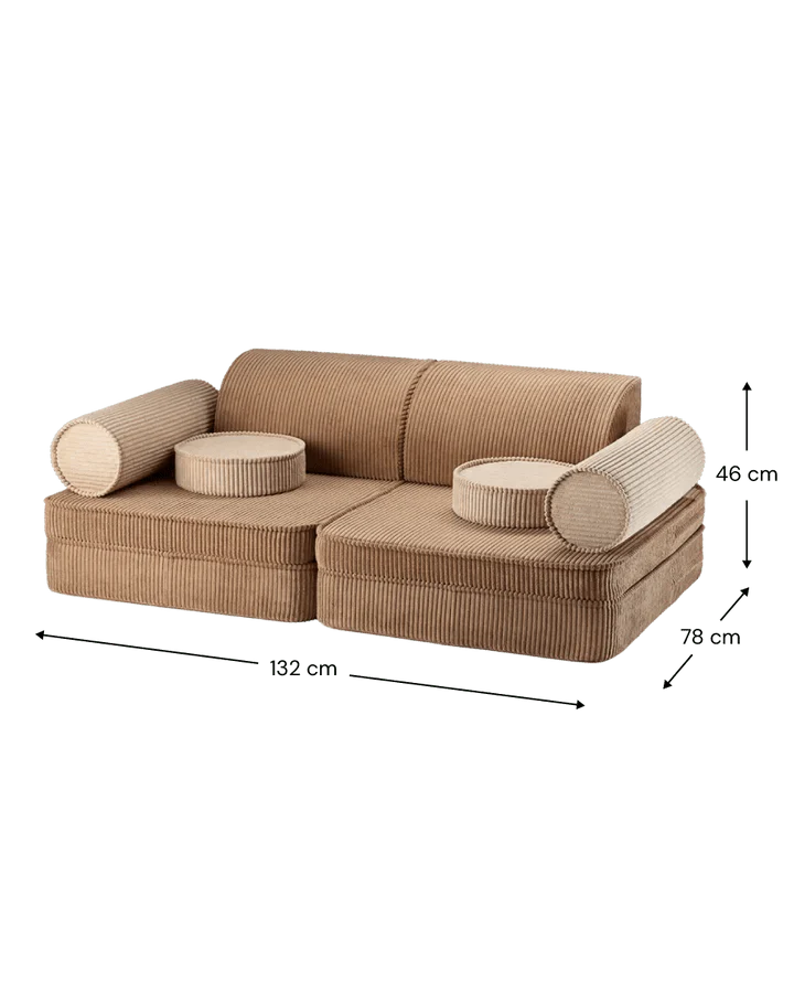 Sofa Settee, Toffee (Pre - Order) - Le Petit Marché Home Furniture