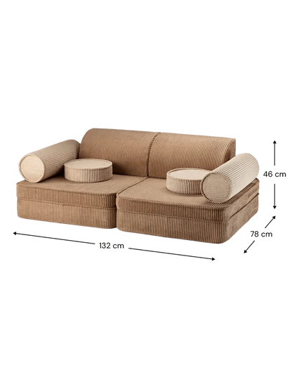 Sofa Settee, Toffee (Pre - Order) - Le Petit Marché Home Furniture