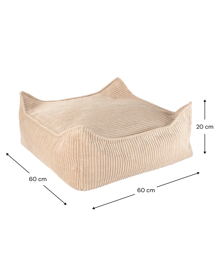 Square Ottoman, Brown Sugar (Pre - Order) - Le Petit Marché Home Furniture