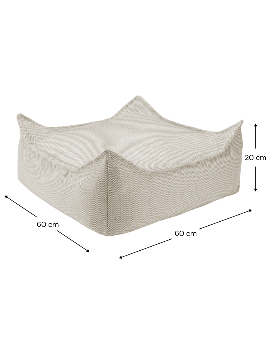 Square Ottoman Outdoor, Terra (Pre - Order) - Le Petit Marché Home Furniture