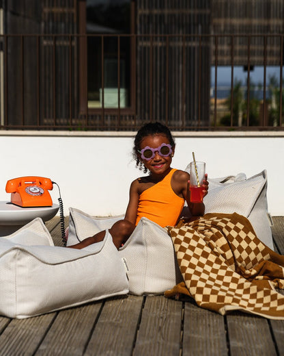 Square Ottoman Outdoor, Terra (Pre - Order) - Le Petit Marché Home Furniture