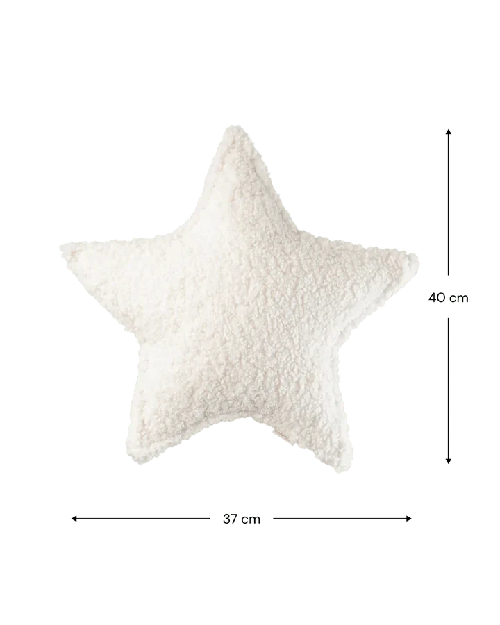 Star Cushion, Cream White - Le Petit Marché Home Furniture