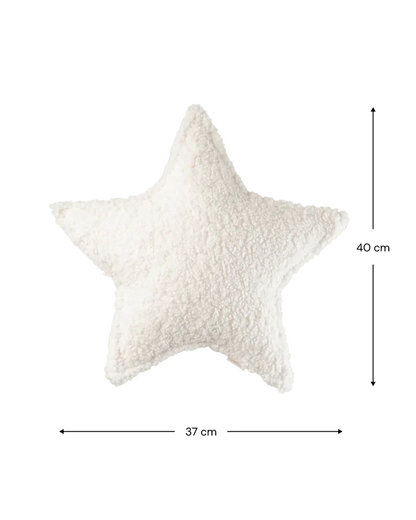 Star Cushion, Cream White - Le Petit Marché Home Furniture