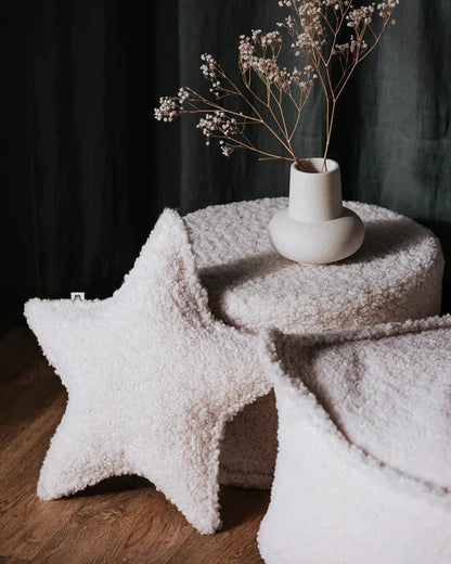 Star Cushion, Cream White - Le Petit Marché Home Furniture