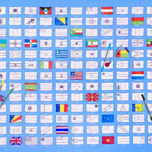 Tablecloth, World Flag - Le Petit Marché Home Furniture