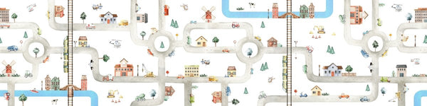 Wallpaper - City of Vehicles - Panorama (Pre - Order) - LPM Home