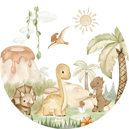 Wallpaper - Dino Baby - Circle (Pre - Order) - LPM Home