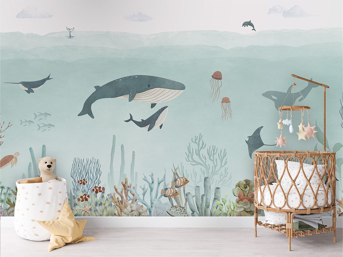 Wallpaper - Sensational Sea - Blue (Pre - Order) - LPM Home