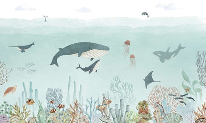 Wallpaper - Sensational Sea - Blue (Pre - Order) - LPM Home