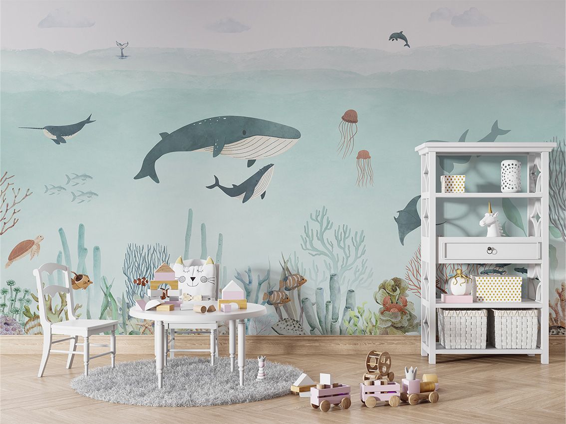 Wallpaper - Sensational Sea - Blue (Pre - Order) - LPM Home
