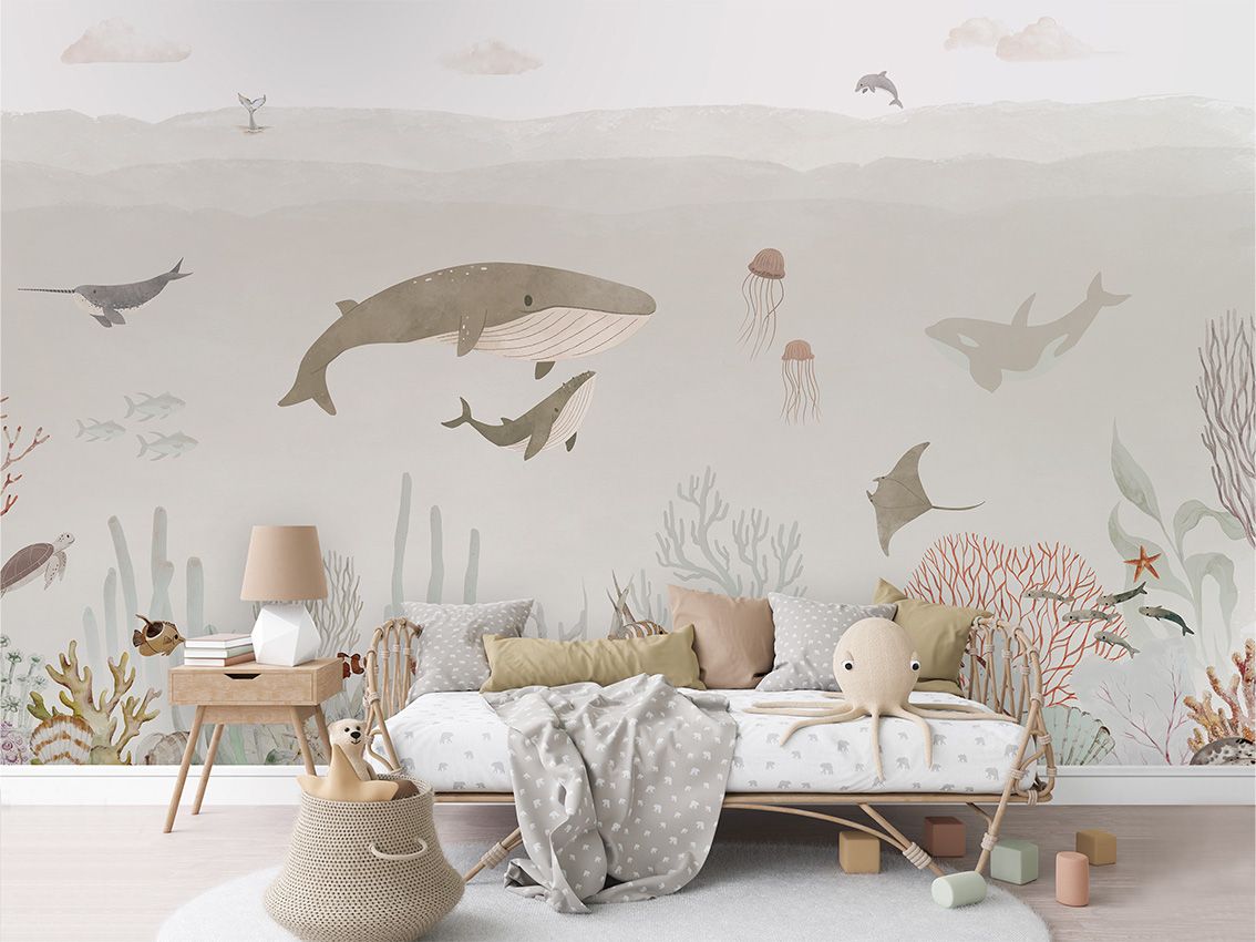 Wallpaper - Sensational Sea - Brown (Pre - Order) - LPM Home