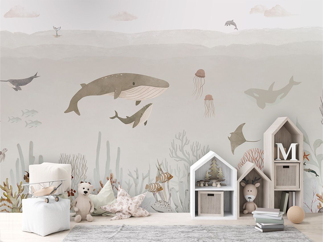 Wallpaper - Sensational Sea - Brown (Pre - Order) - LPM Home