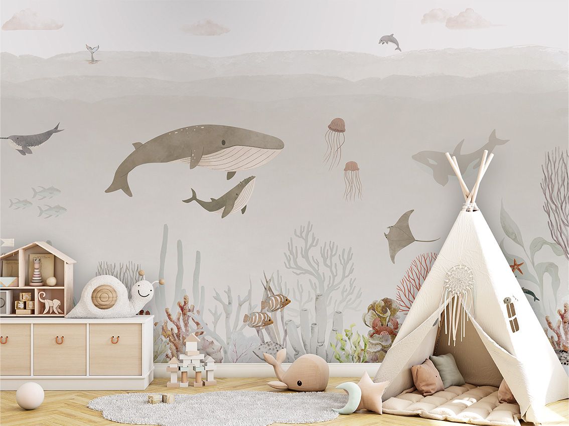 Wallpaper - Sensational Sea - Brown (Pre - Order) - LPM Home