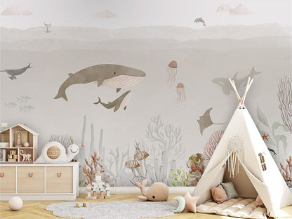 Wallpaper - Sensational Sea - Brown (Pre - Order) - LPM Home