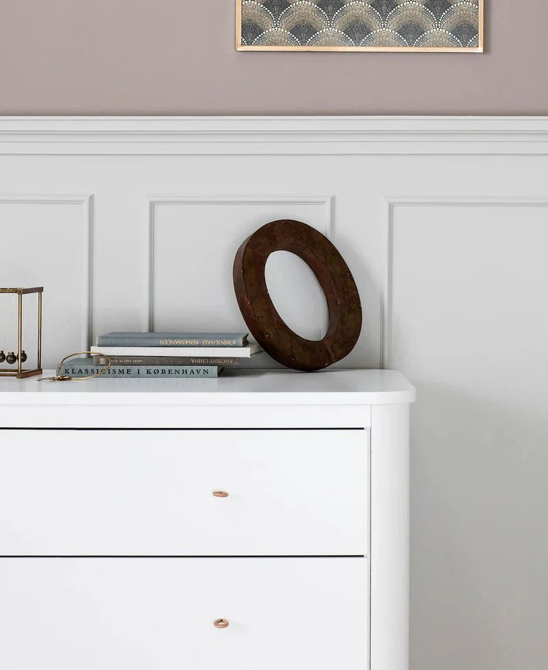 Wood Dresser 3 Drawers, White (Pre - Order) - LPM Home