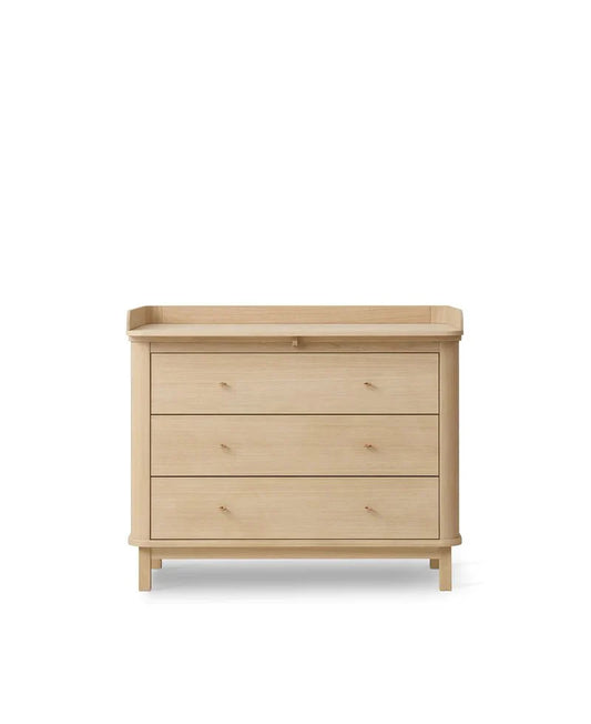 Wood Nursery Dresser 3 Drawers, Oak - Le Petit Marché Home Furniture