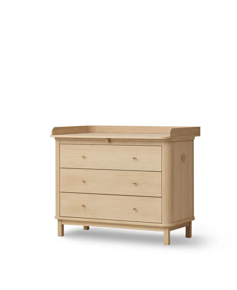 Wood Nursery Dresser 3 Drawers, Oak - Le Petit Marché Home Furniture