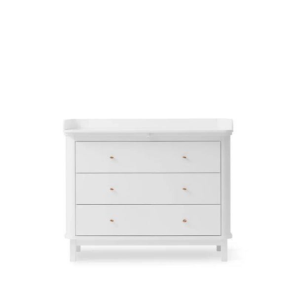 Wood Nursery Dresser 3 Drawers, White (Pre - Order) - LPM Home