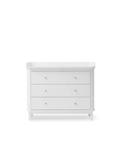 Wood Nursery Dresser 3 Drawers, White (Pre - Order) - LPM Home