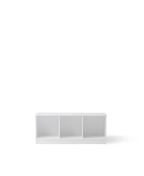 Wood shelving unit 3x1 w. base - Le Petit Marché Home Furniture
