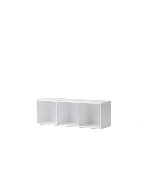 Wood Shelving Unit 3x1 w. Support - Le Petit Marché Home Furniture