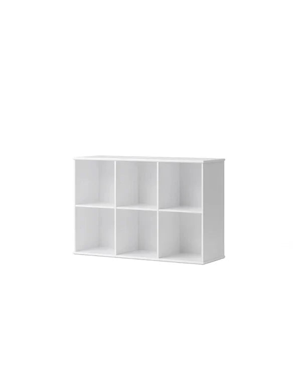 Wood Shelving Unit 3x2 w. Support - Le Petit Marché Home Furniture
