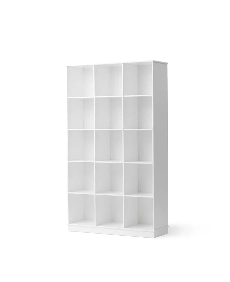 Wood Shelving Unit 3x5 with Base - Le Petit Marché Home Furniture