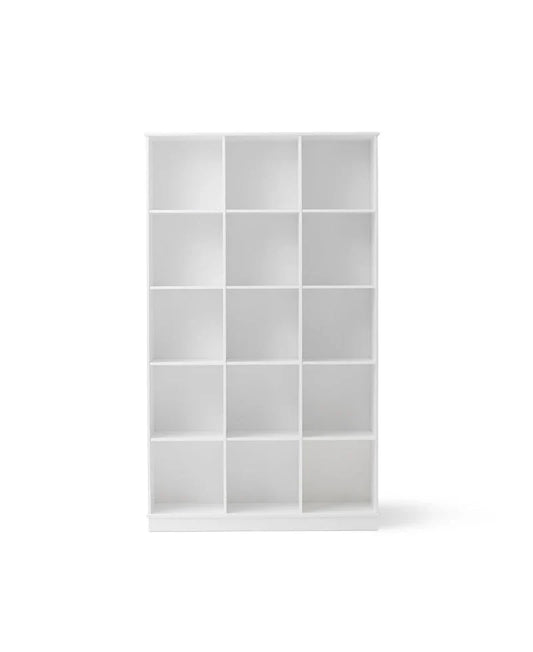 Wood Shelving Unit 3x5 with Base - Le Petit Marché Home Furniture