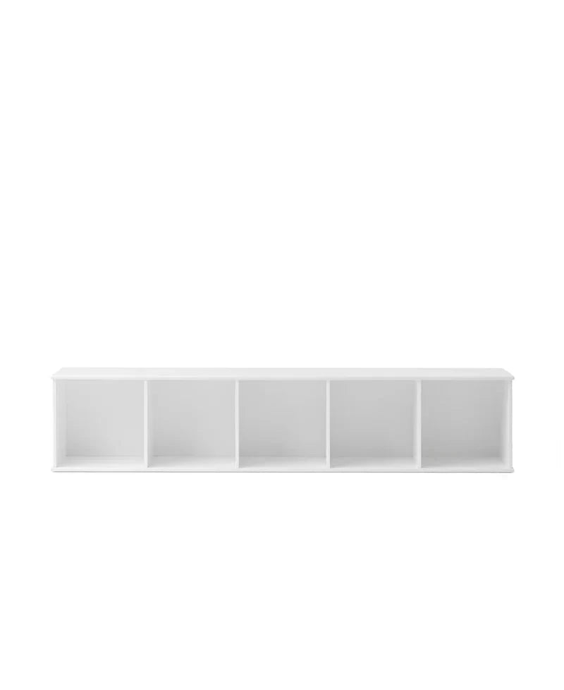 Wood Shelving Unit 5x1 w. Support - Le Petit Marché Home Furniture