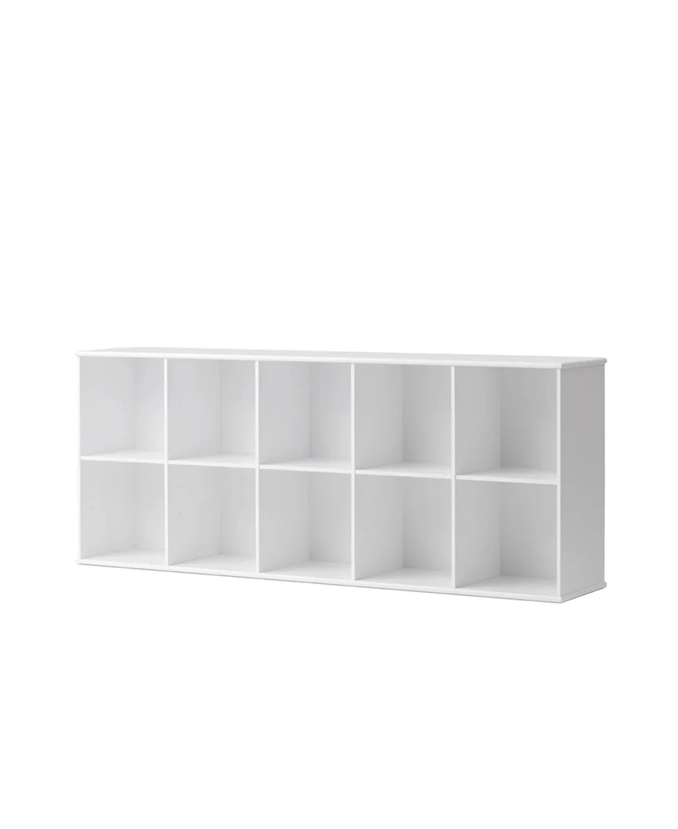 Wood Shelving Unit 5x2 w. Support - Le Petit Marché Home Furniture